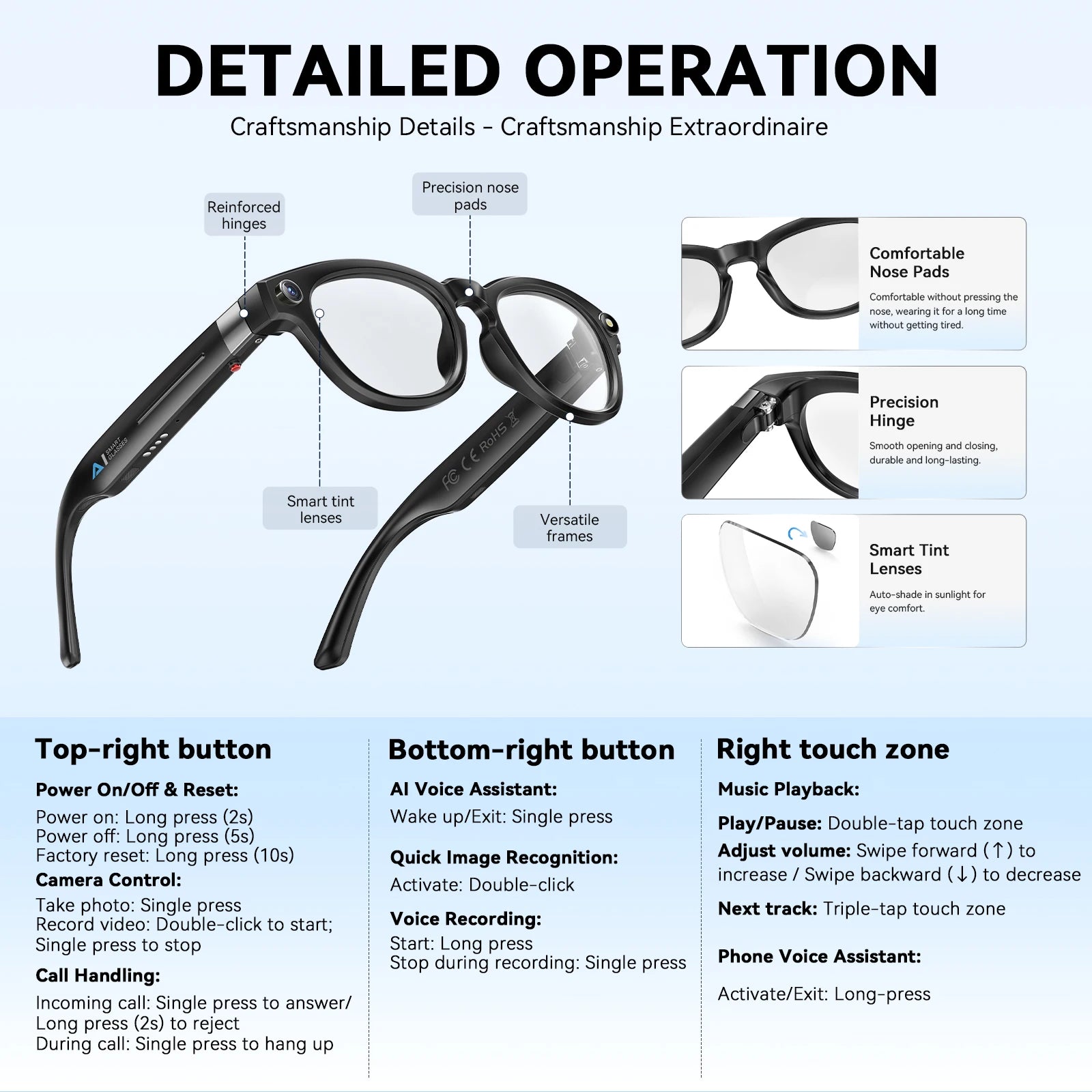 EIGIIS AI Smart Glasses with 4K Vision and Instant Translation